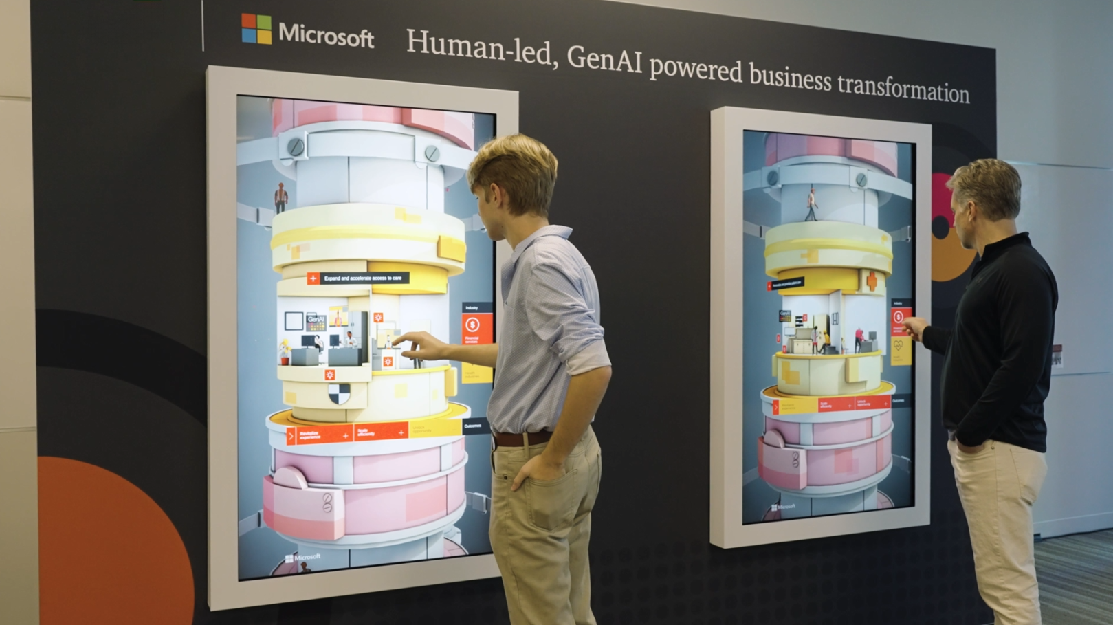 GenAI touchscreen installation